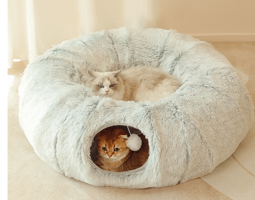 Kitty Tunnel — Plush Cat Tunnel Bed